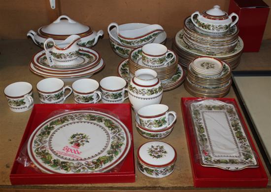 Spode Christmas Rose dinner and tea wares